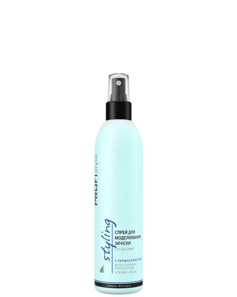 Hair styling spray With thermal protection
